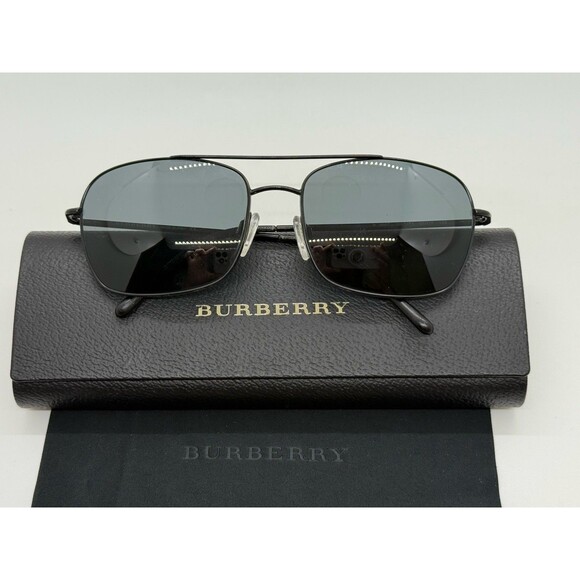 Burberry Accessories - Burberry Knight Emblem Sunglasses Gunmetal Metal Frame B3007, Case & Cloth